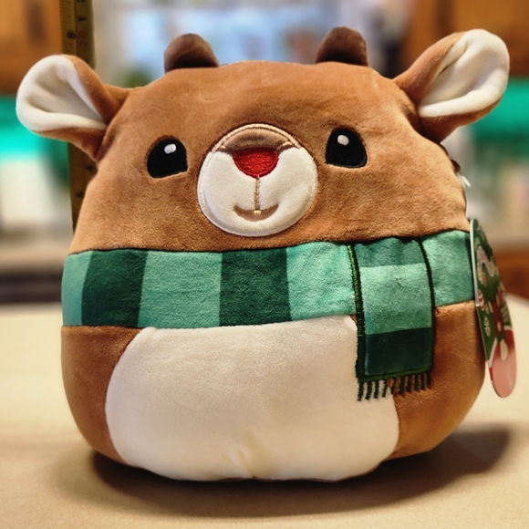 Squishmallow 8 in Pair Clarice and Rudolph the Red-Nosed Reindeer - Picture 4 of 8